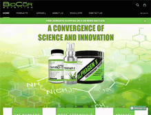 Tablet Screenshot of biocornutrition.com